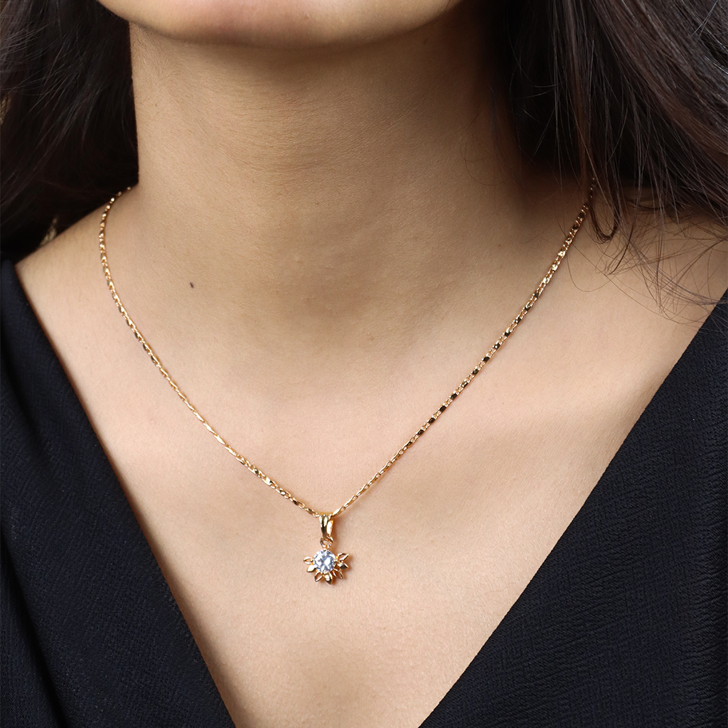 Flower Chain Pendant Set