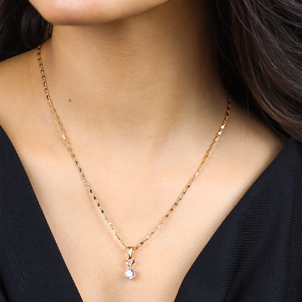 Round Shape Chain Pendant Set