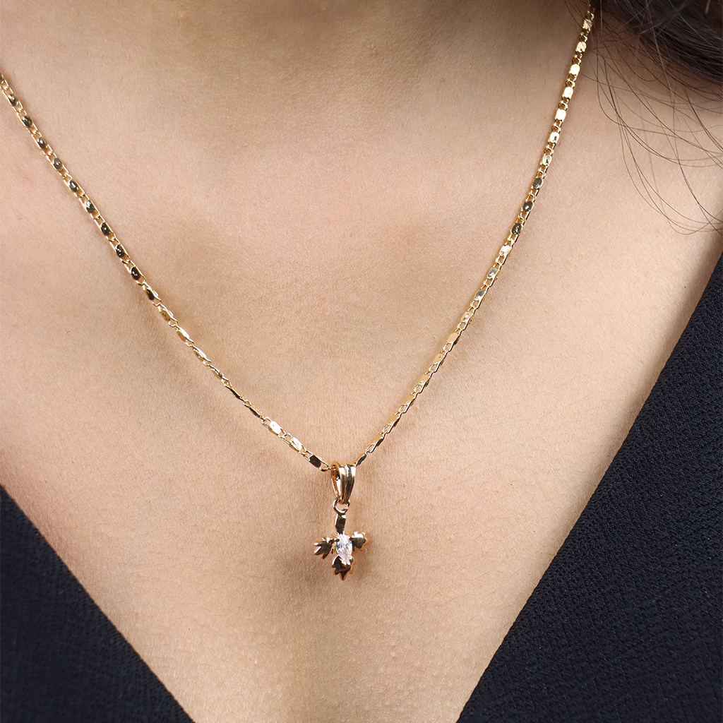 Floral Chain Pendant Set