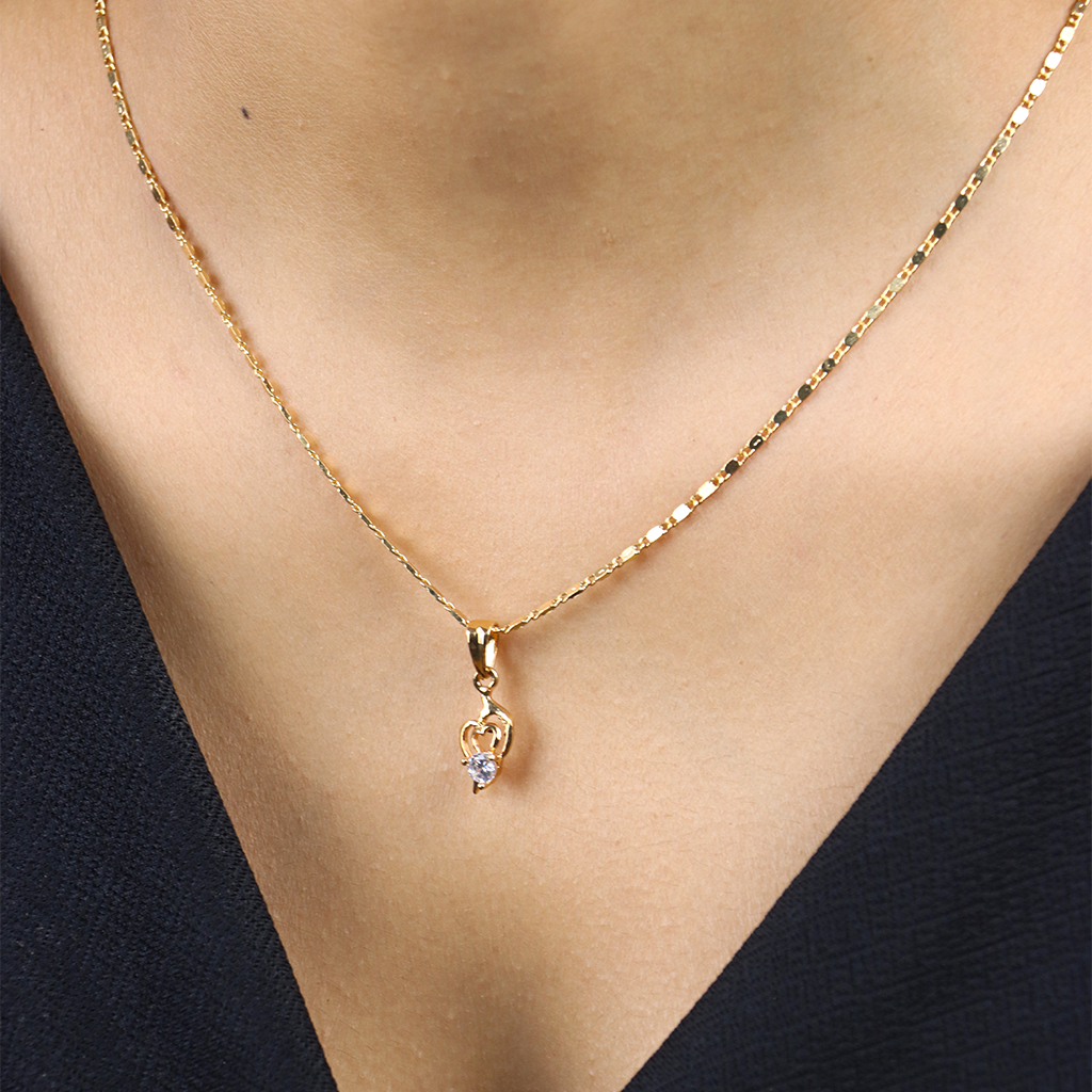 Trisool Shape Chain Pendant Set