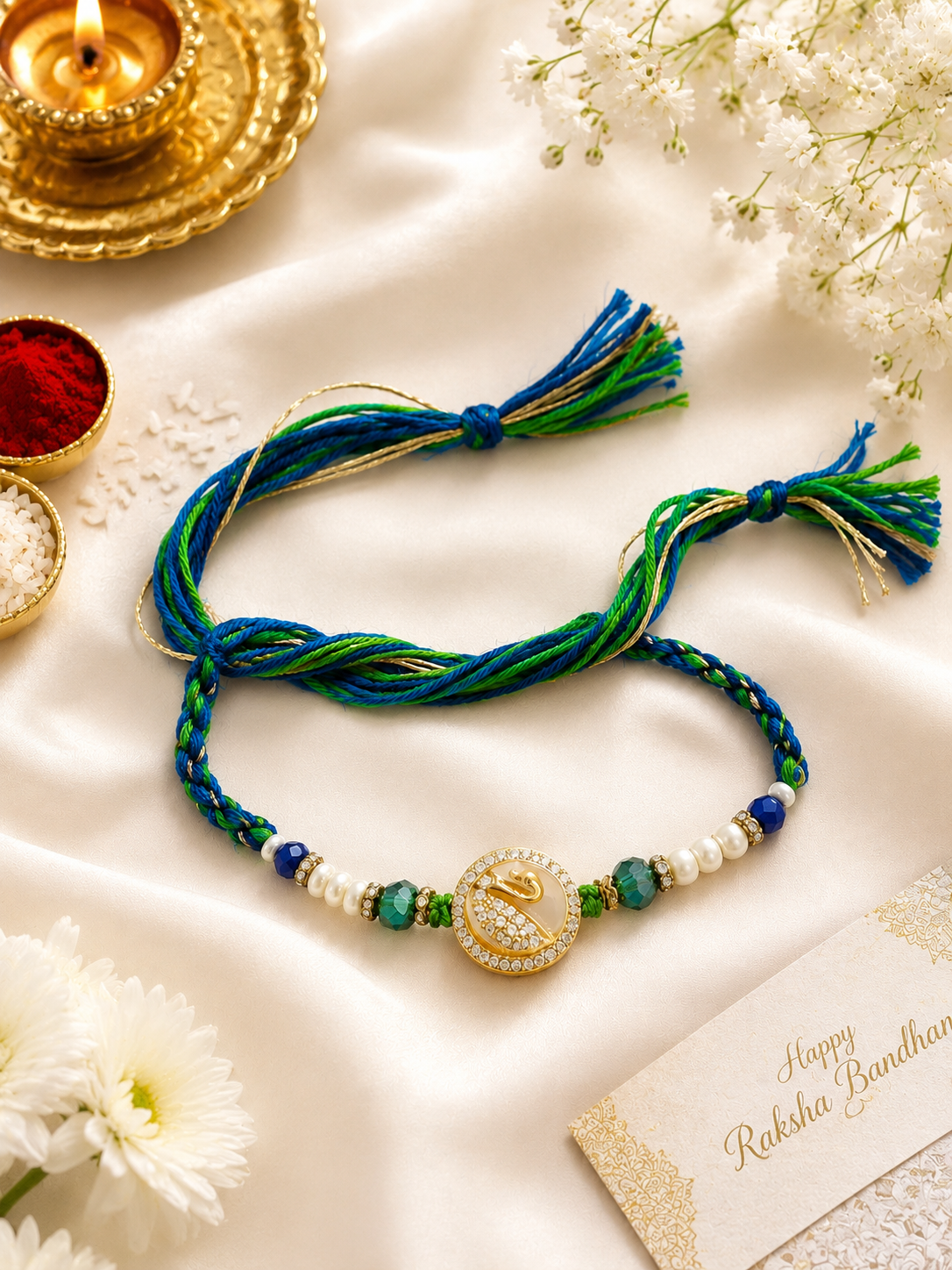 Thread Rakhi Pack of 2