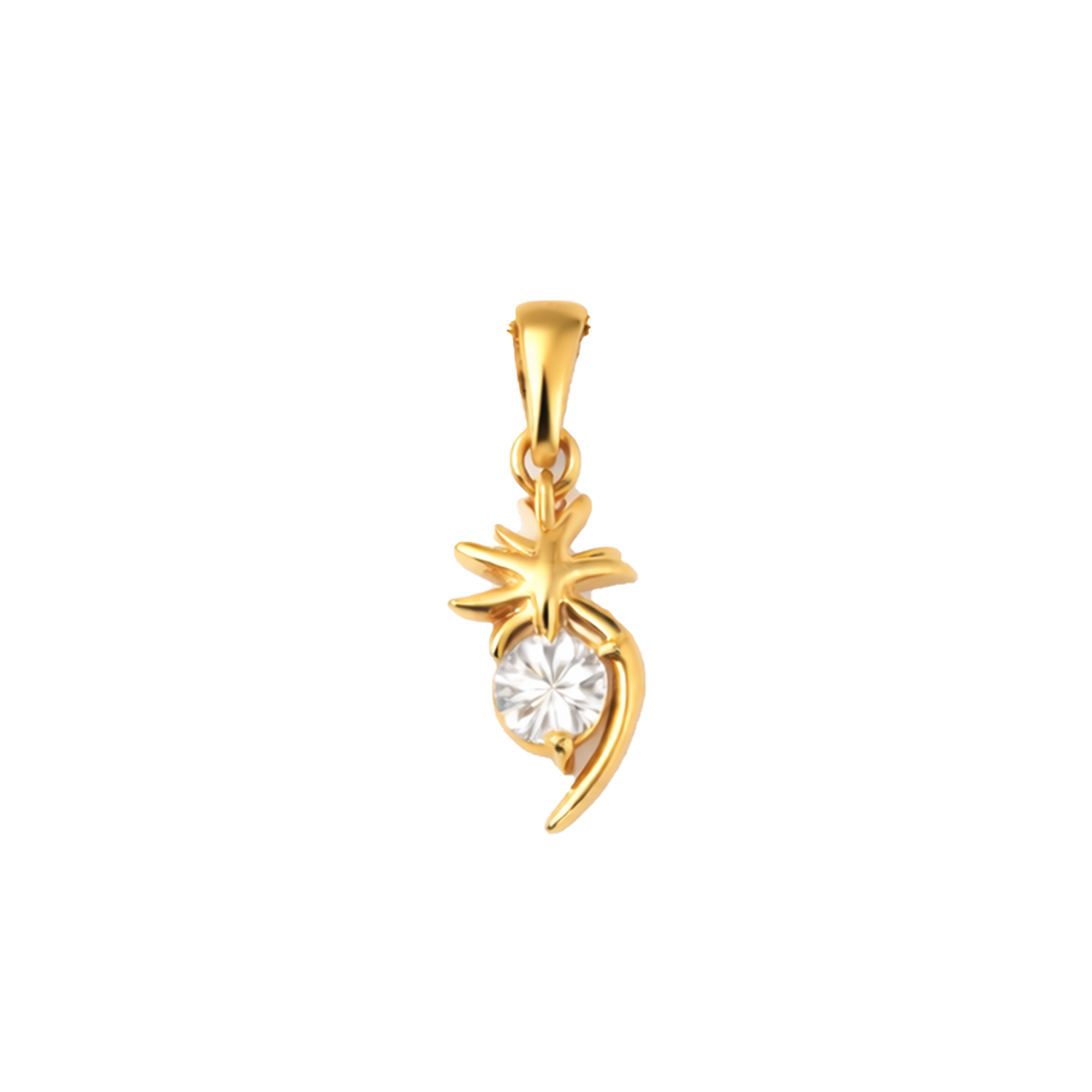 Half Heart Chain Pendant Set