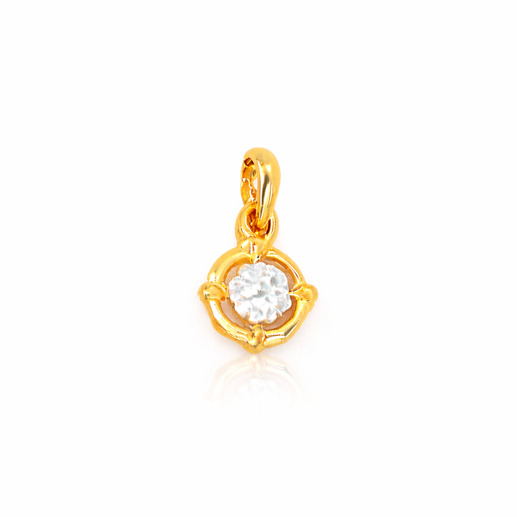 Circle Drop Chain Pendant Set