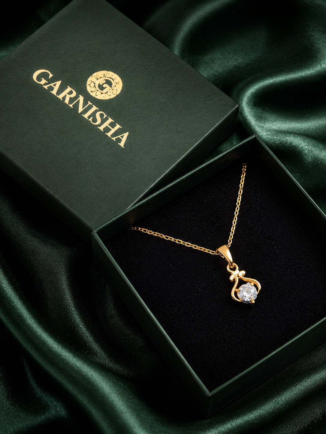 Tear Drop Chain Pendant Set