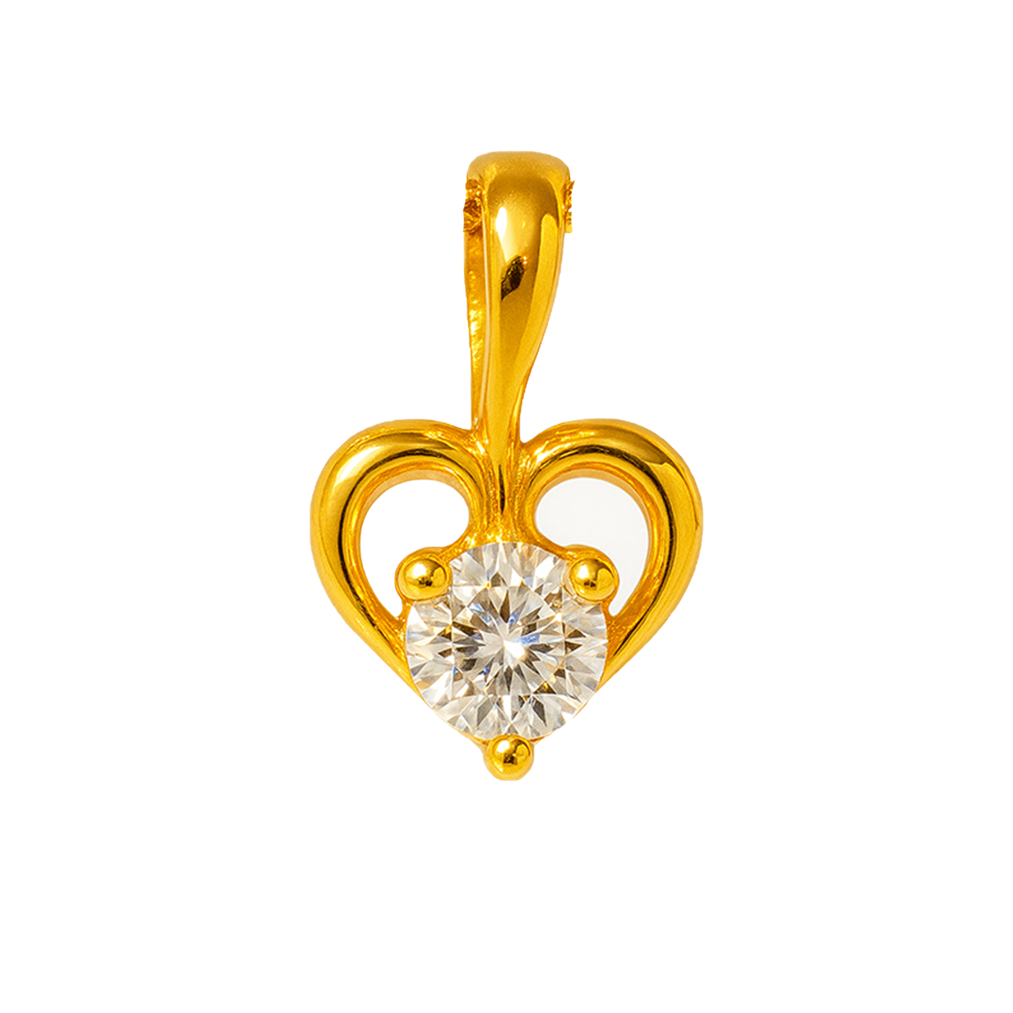 Heart Drop Chain Pendant Set
