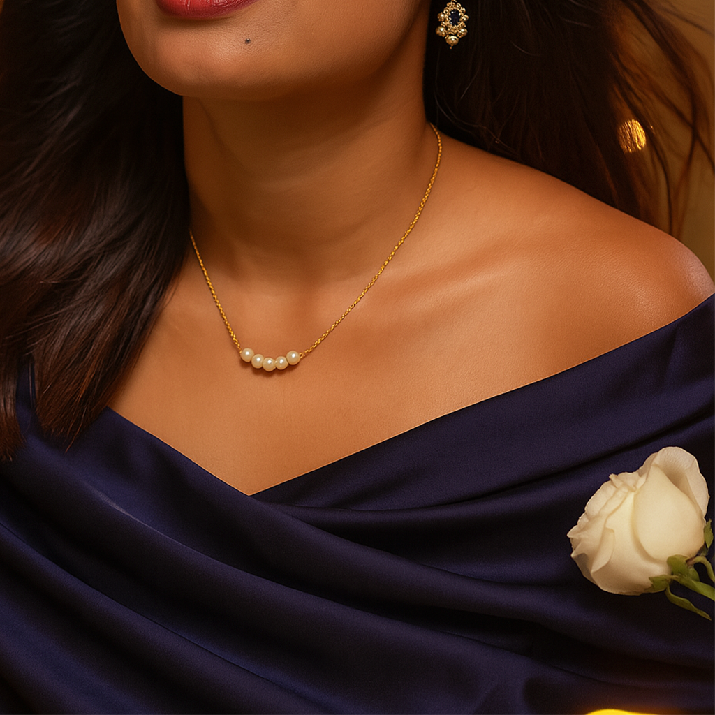 Five Pearls of Grace Necklace