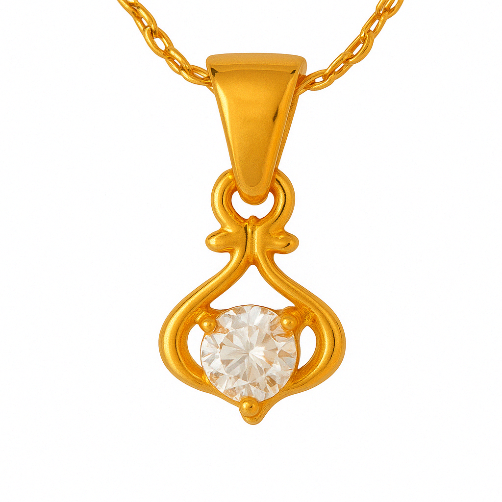 Tear Drop Chain Pendant Set
