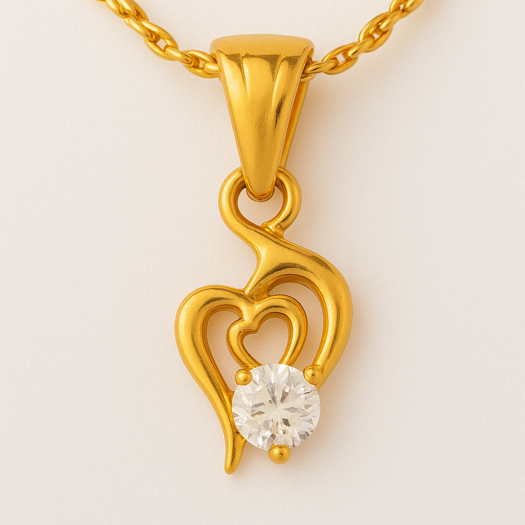 Trisool Shape Chain Pendant Set