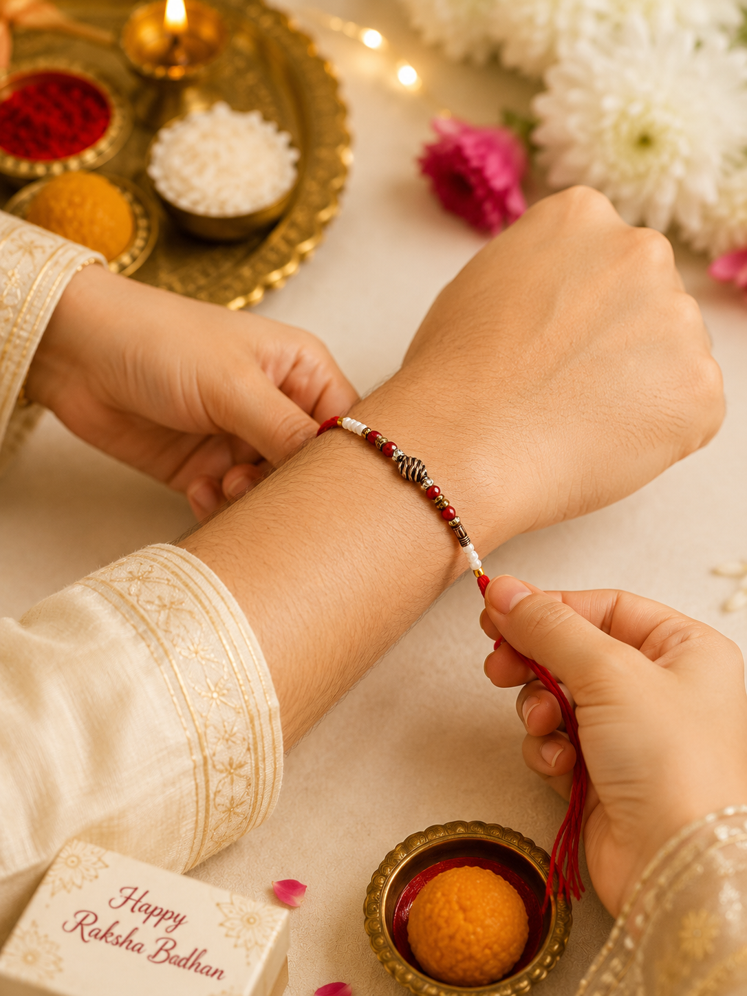 Thread Rakhi Pack of 2