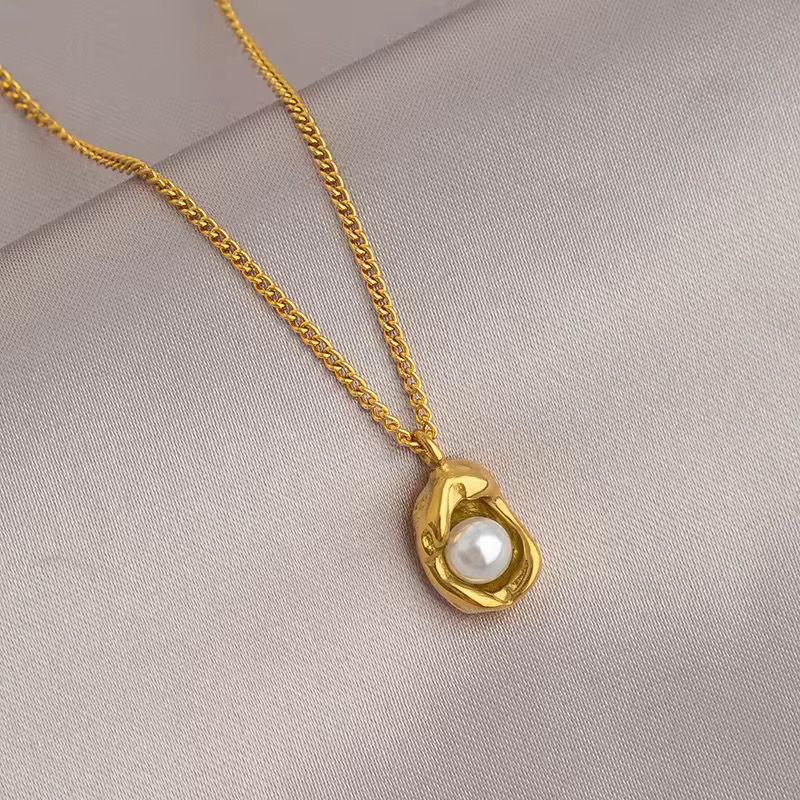 Moon in Gold Necklace