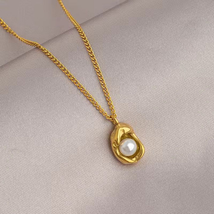Moon in Gold Necklace