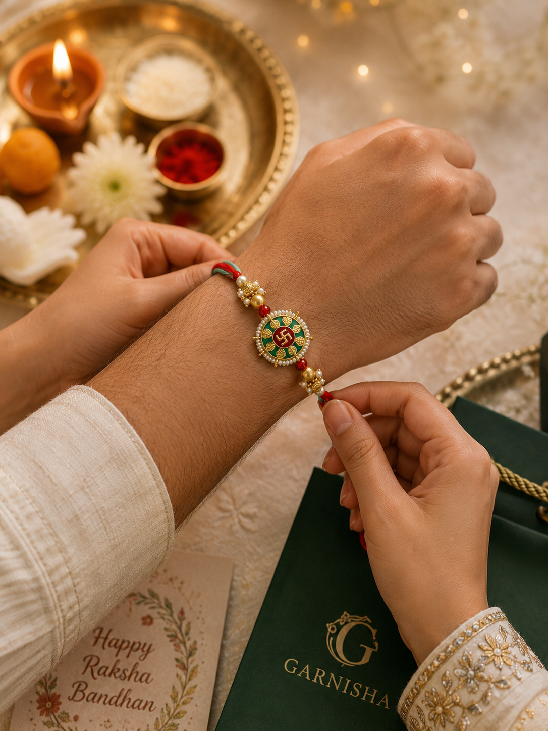 Thread Rakhi Pack of 2