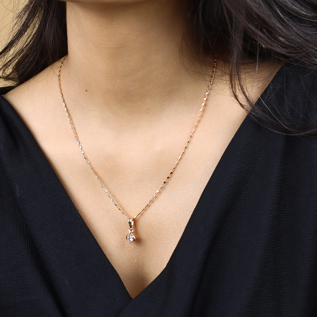 Tear Drop Chain Pendant Set