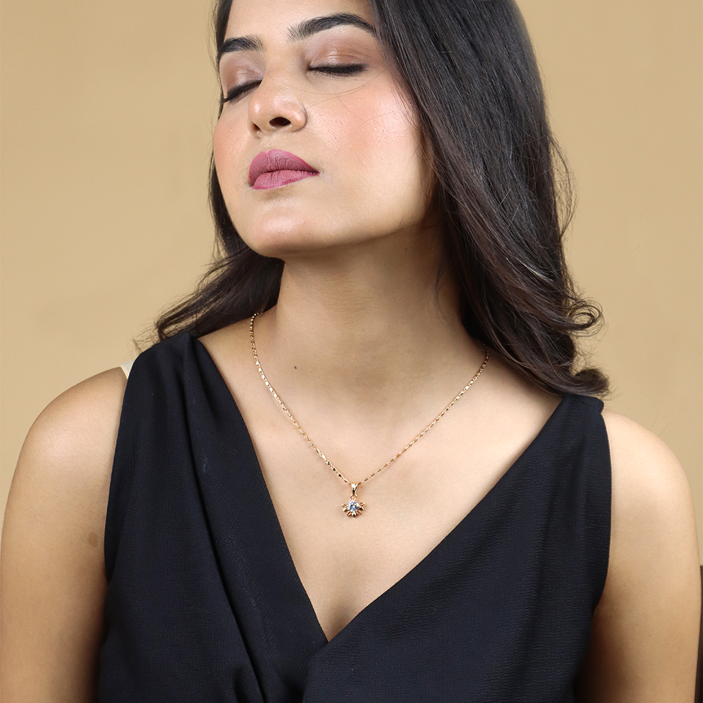 Flower Chain Pendant Set