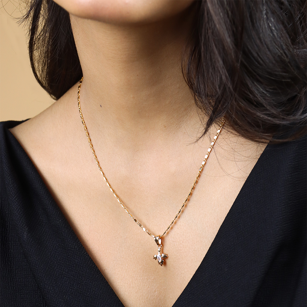 Floral Chain Pendant Set