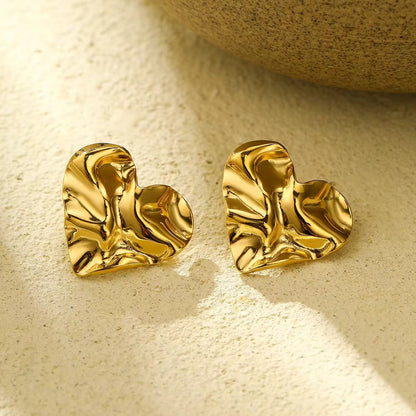 Fluid Heart Earrings