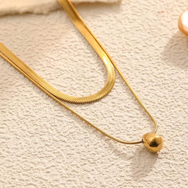 Gilded Drop Necklace