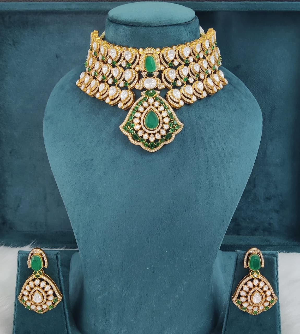 Royal Ruby Kundan Necklace Set