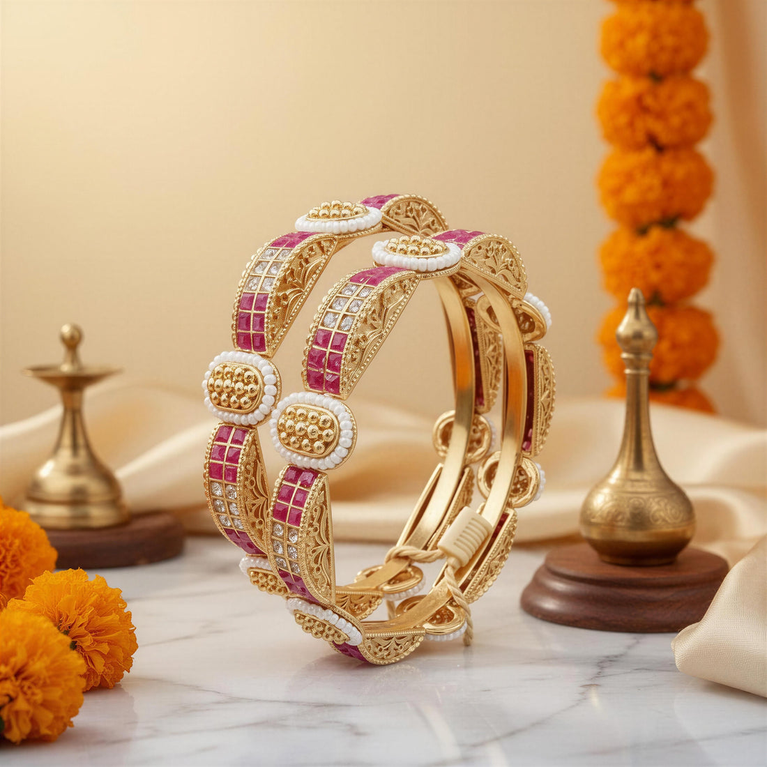 Phulkari Noor Kada (Set of 2)