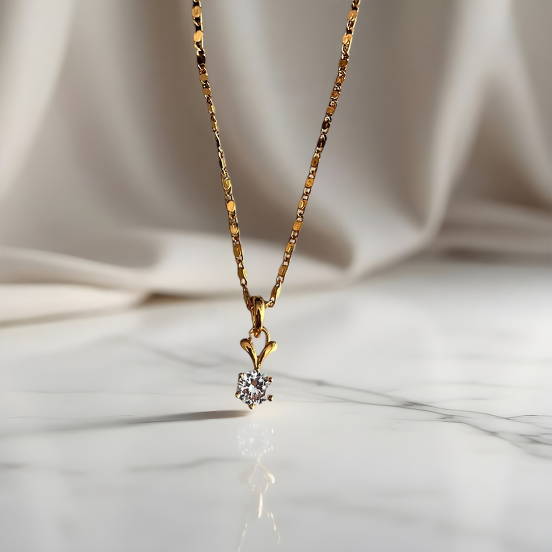 Round Shape Chain Pendant Set