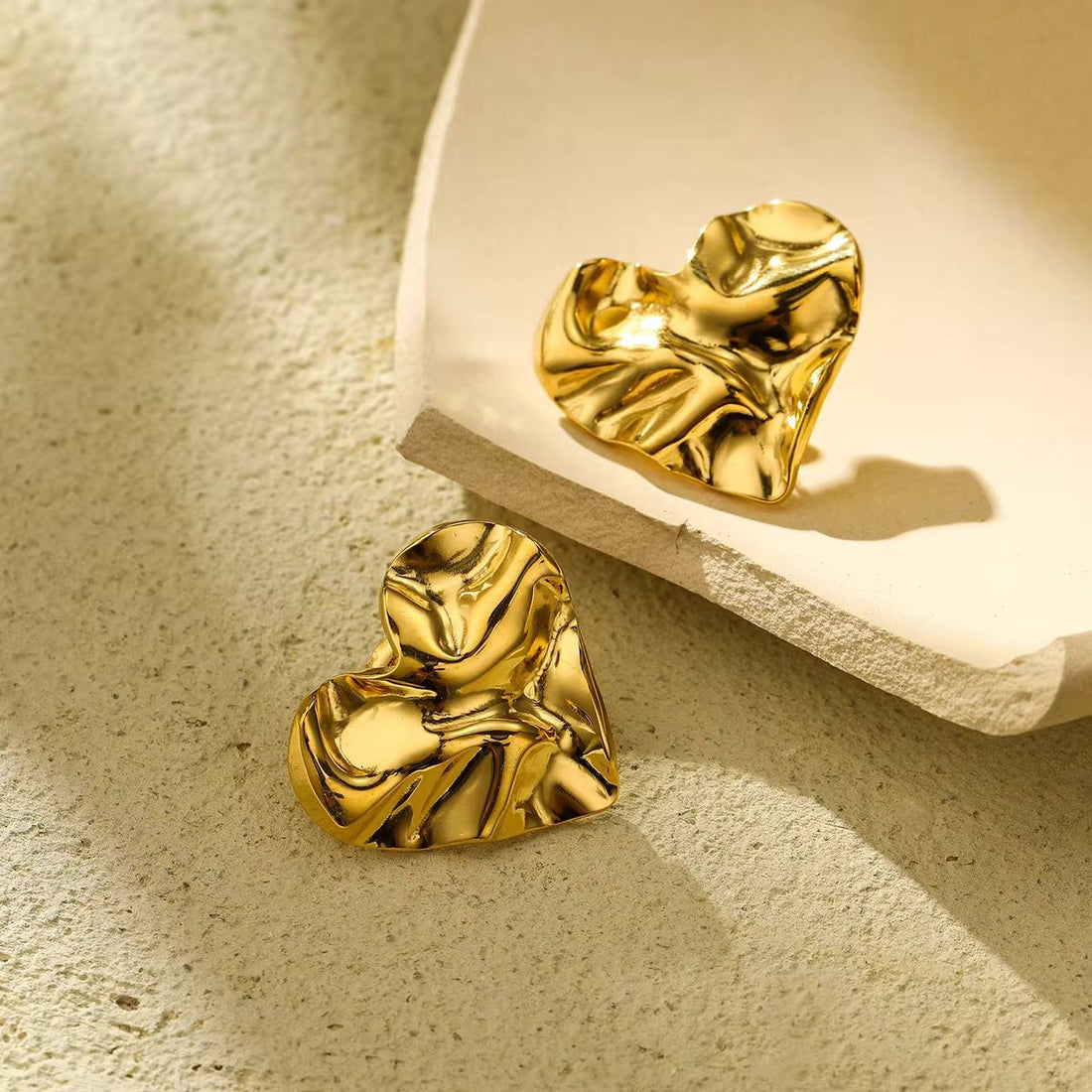 Fluid Heart Earrings