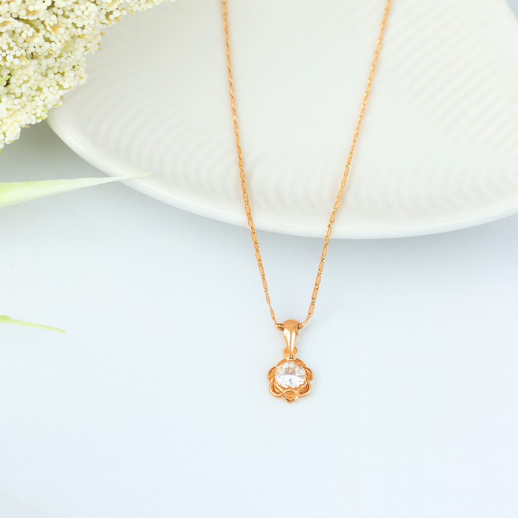 Floral Chain Pendant Set