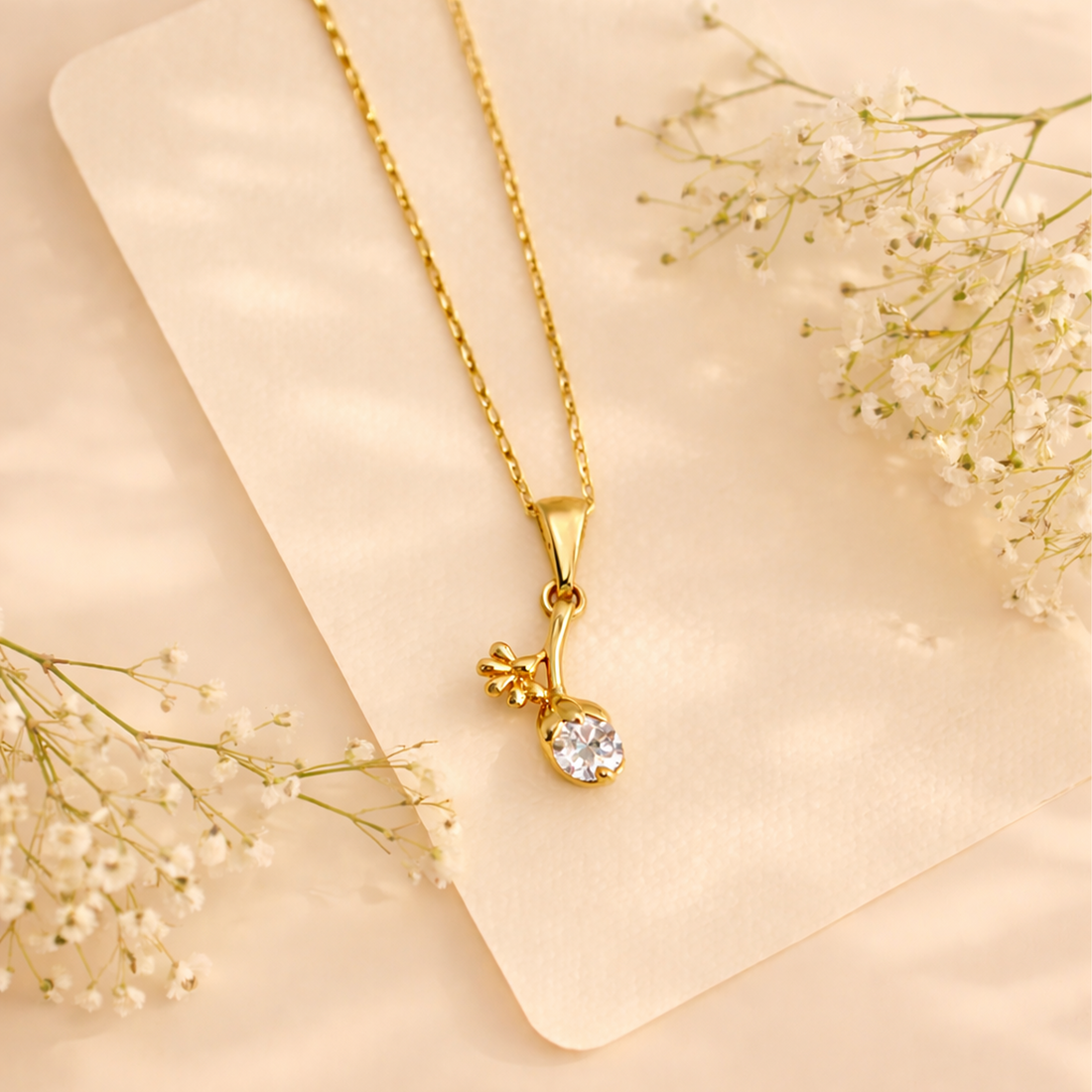 Tree Shape Chain Pendant Set