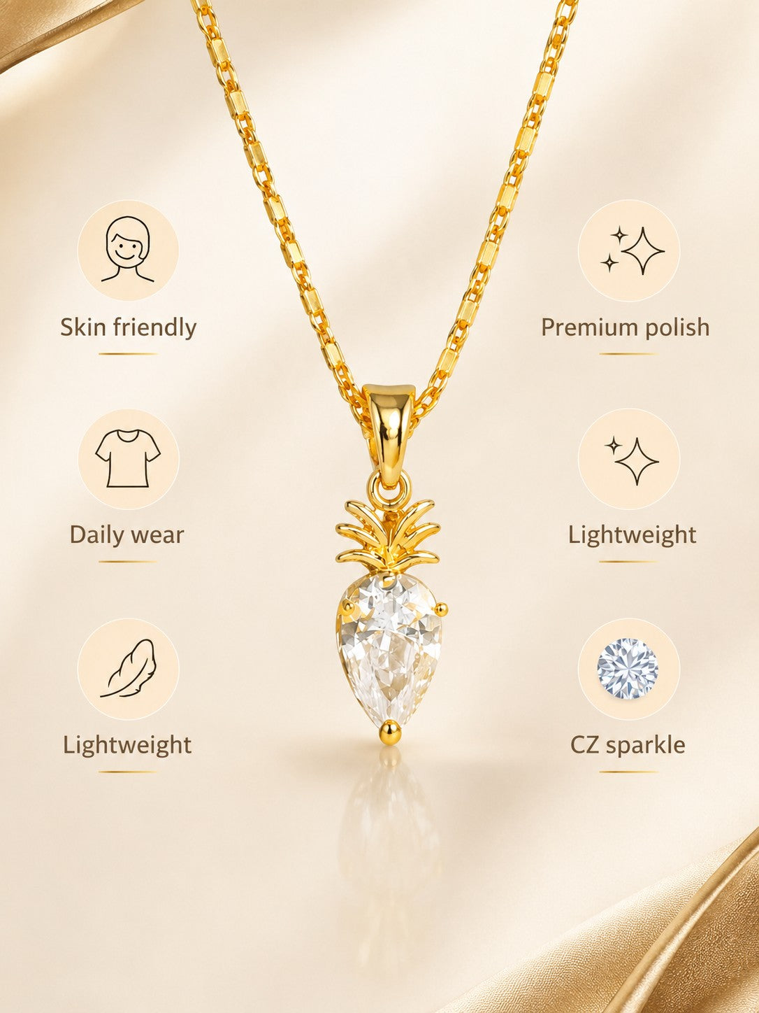 Drop Chain Pendant Set
