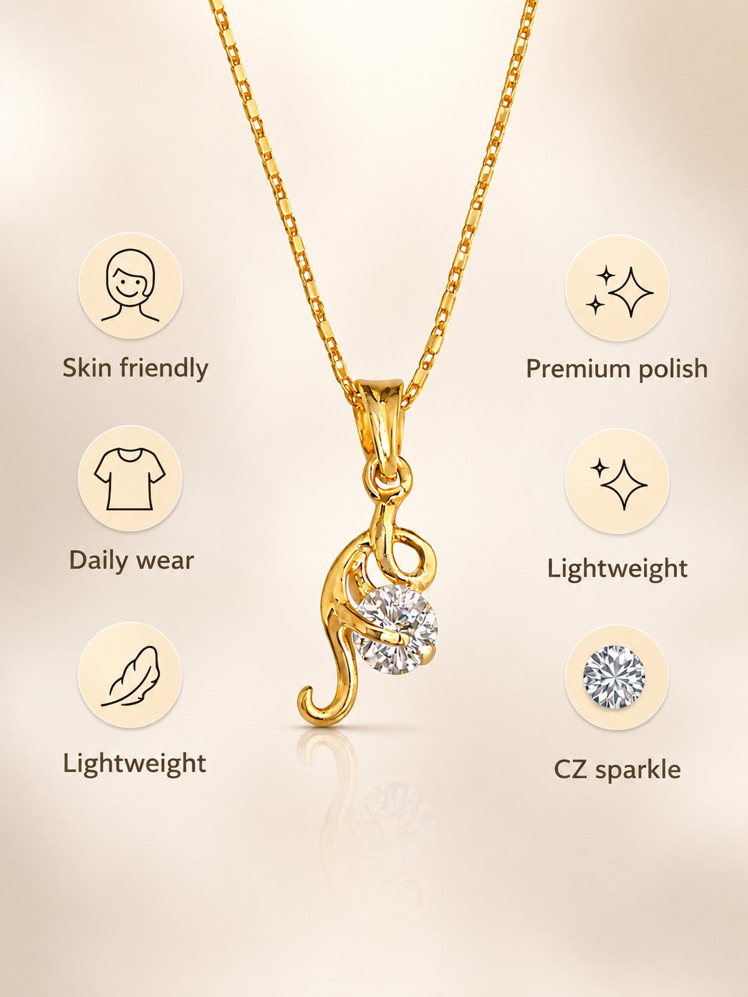 Chilly Drop Chain Pendant Set