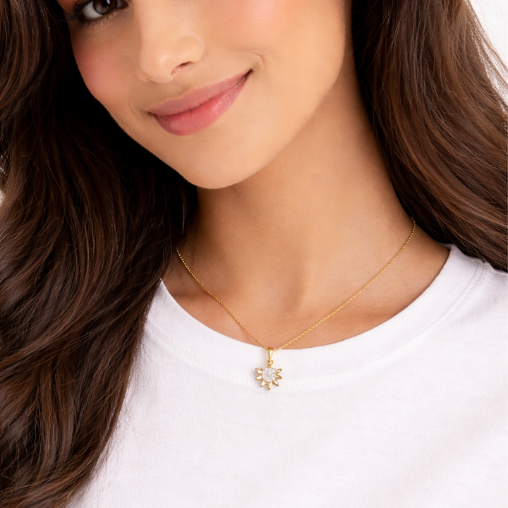 Flower Chain Pendant Set