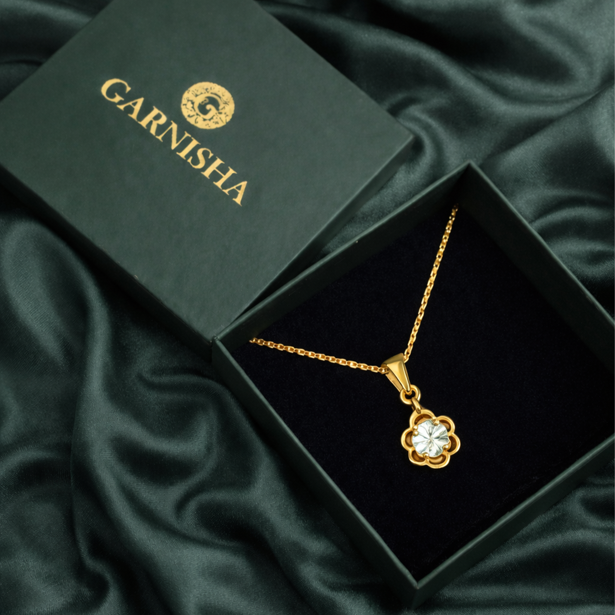 Floral Chain Pendant Set