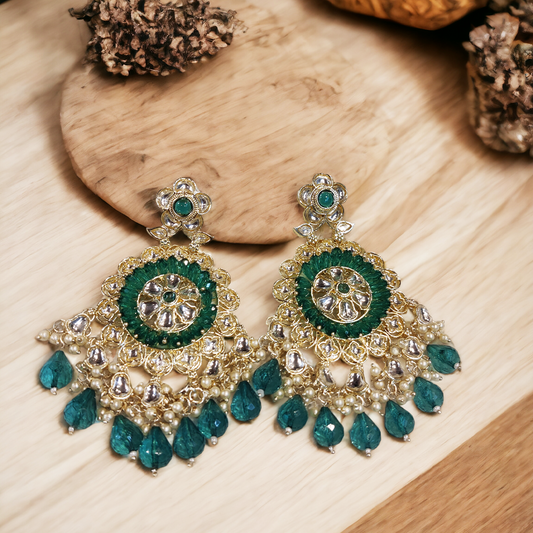 Chandbali Kundan Earrings