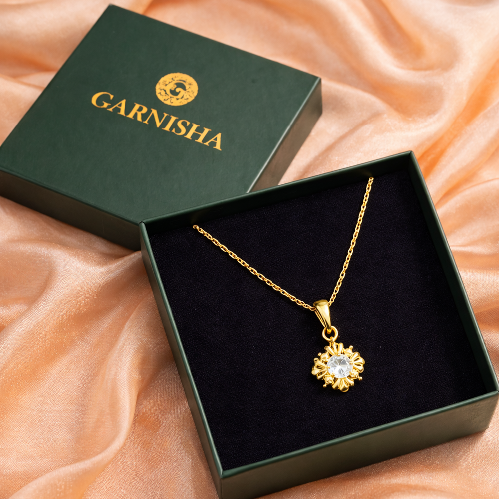 Hibiscus Chain Pendant Set