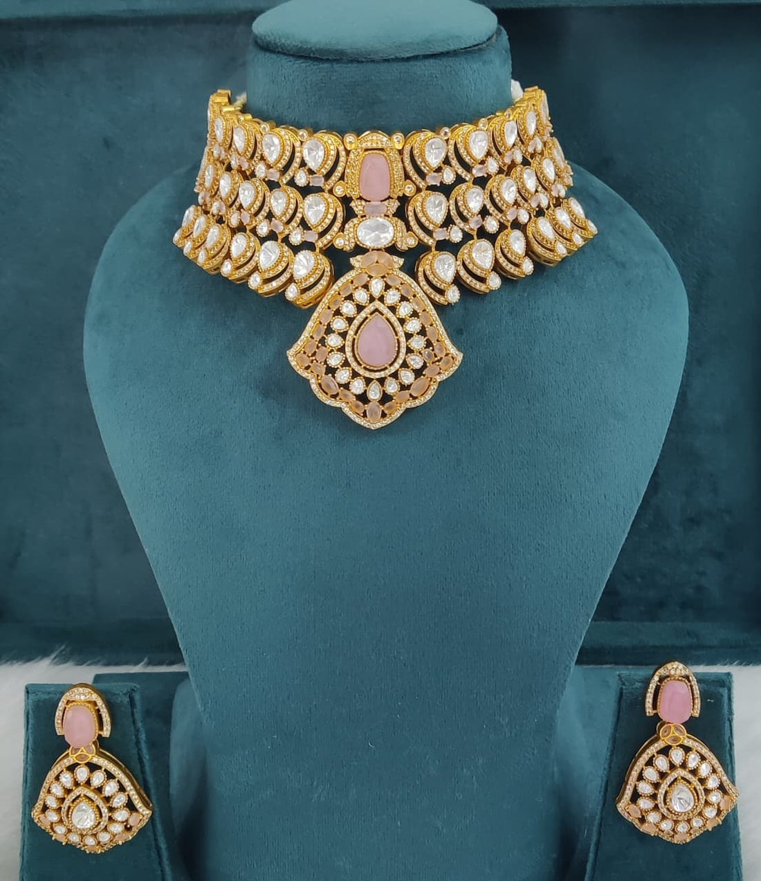 Royal Ruby Kundan Necklace Set