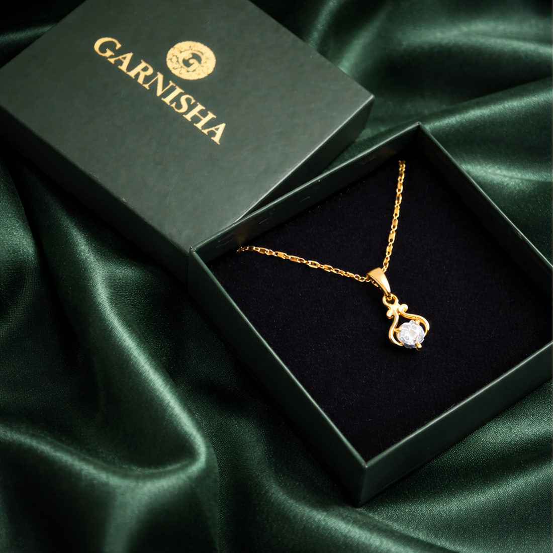 Tear Drop Chain Pendant Set