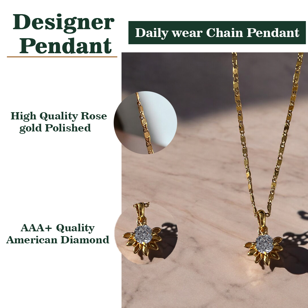 Flower Chain Pendant Set