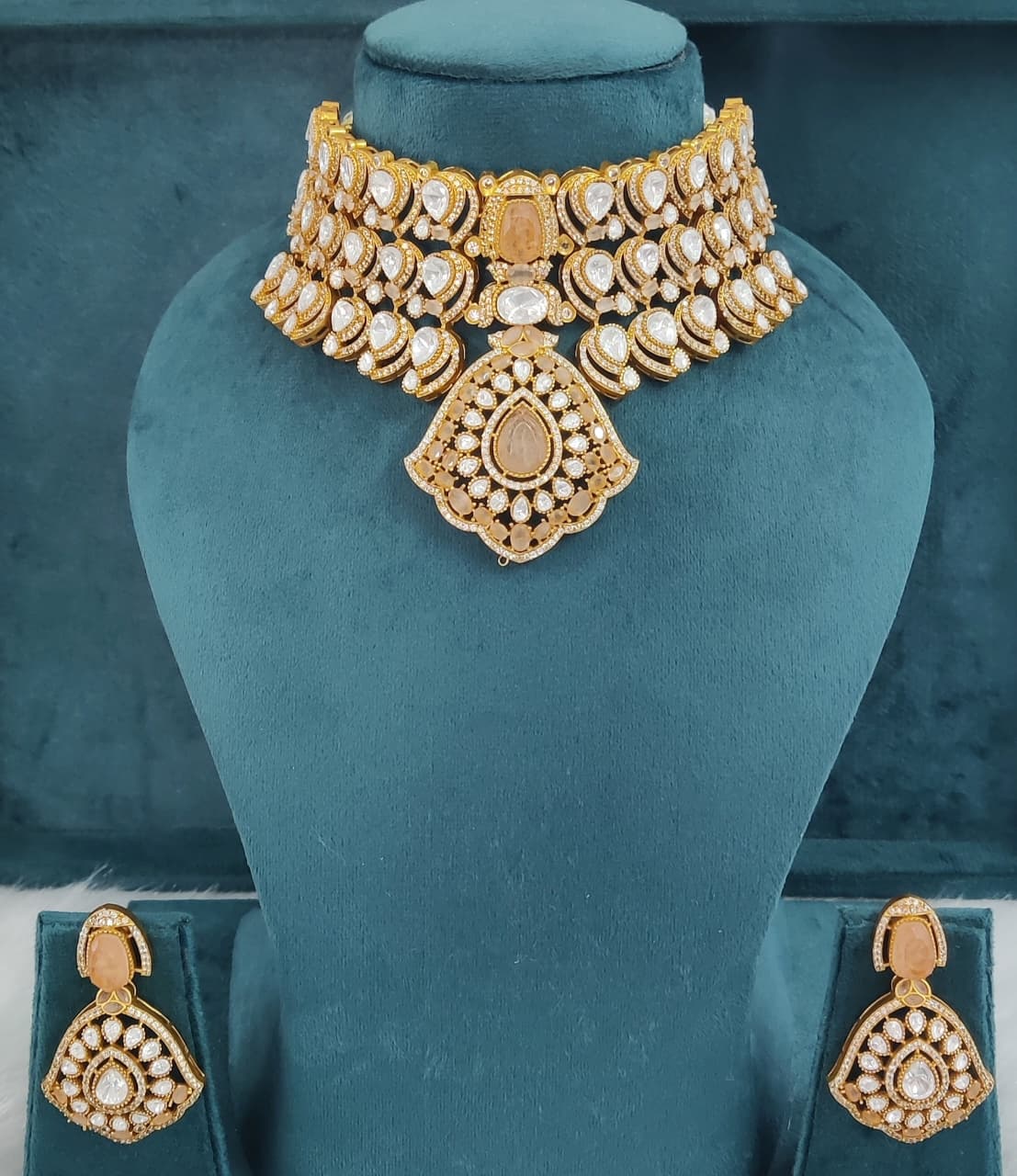Royal Ruby Kundan Necklace Set