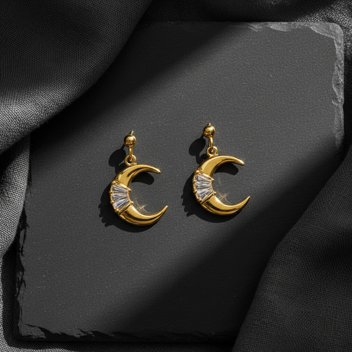 Moon Stud Earrings