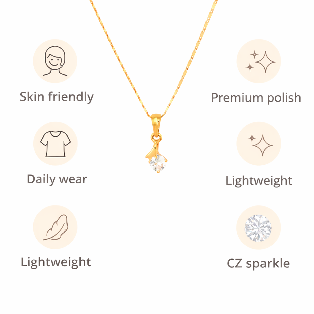 Hand Drop Chain Pendant Set