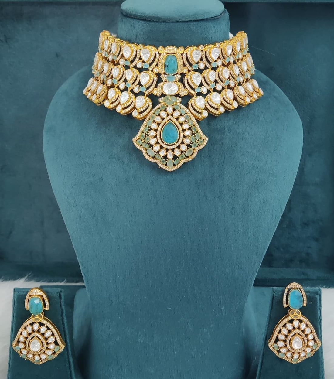 Royal Ruby Kundan Necklace Set