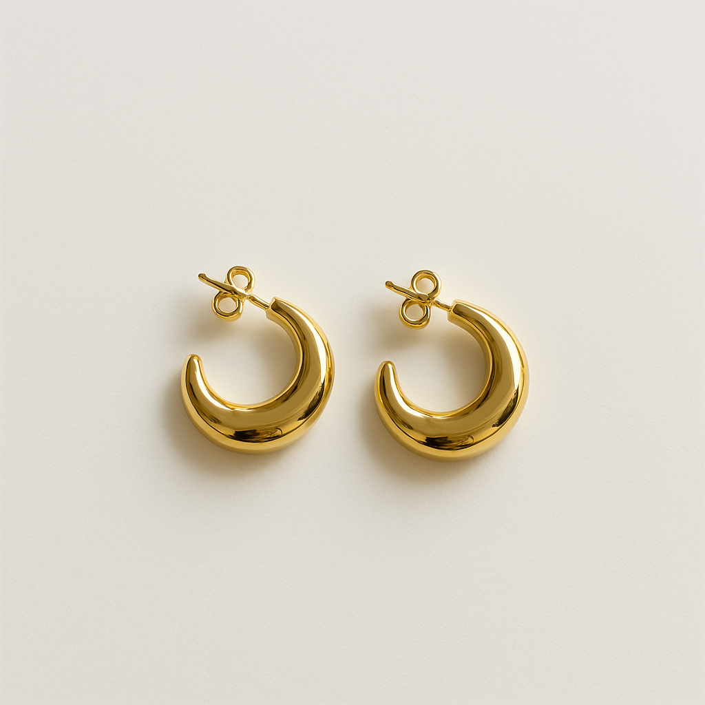 18k Gold Amata hoop Earrings