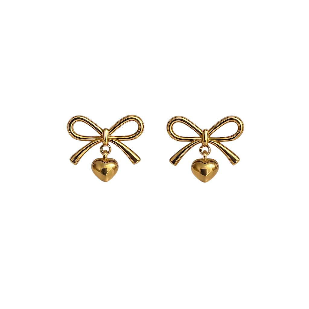 Infinity Love 18k Gold Stud Earrings