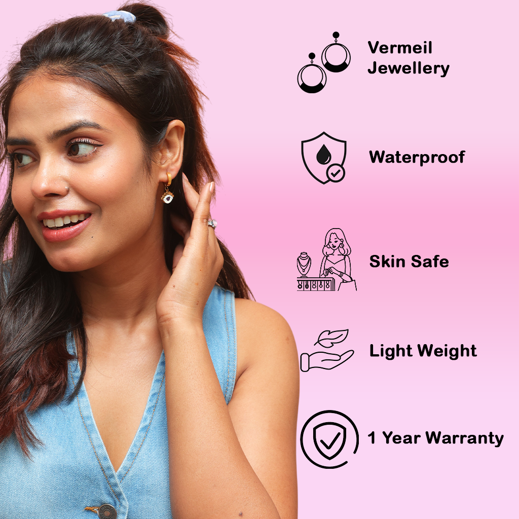 18k Gold Carina Hoop Earrings