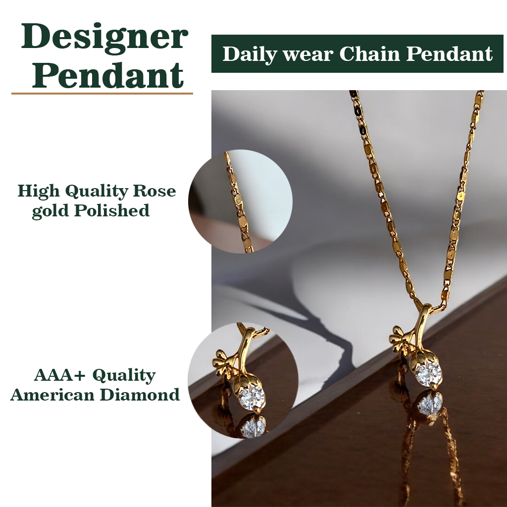 Garnisha Drop Chain Pendant Set