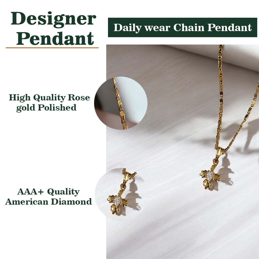 Floral Chain Pendant Set