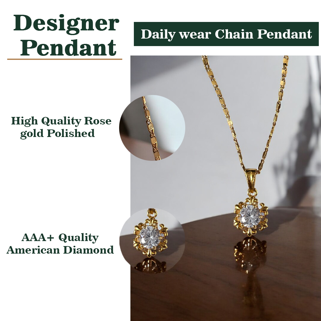 Hibiscus Chain Pendant Set