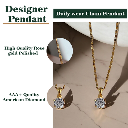 Garnisha Chain Pendant Set