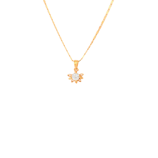 Flower Chain Pendant Set