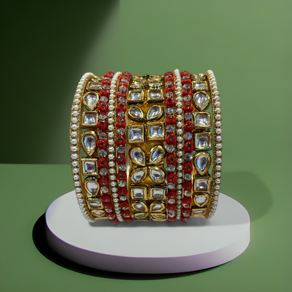 Garnisha Kundan Bangles Set